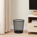 Papelera de Escritorio Acero 16Lts NEGRO