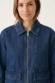 Campera denim con cierre JEAN OSCURO