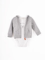 CONJUNTO OSO SET 3 PCS GRIS MELANGE M