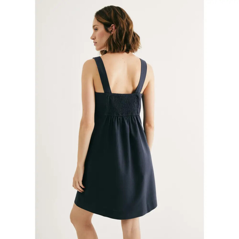 VESTIDO FEM AZUL MARINHO