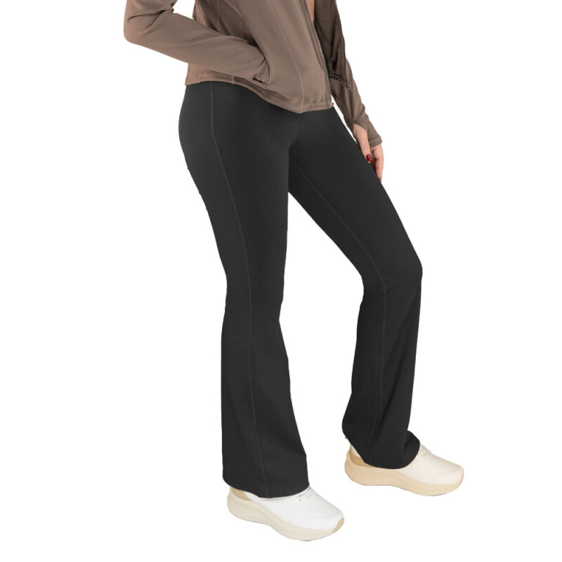 PANT FEM POLY/SPX EVERLAST FLARE BK W7 BLACK