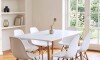 Juego de comedor 6 sillas Eames 120 Blanco