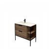 Mueble de baño de pie soak 90cm bacha de resina con mesada Mueble De Baño De Pie Soak 90cm Bacha De Resina Con Mesada