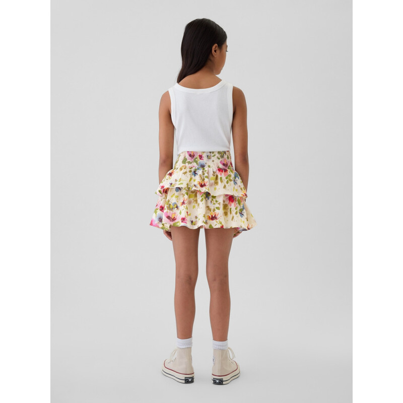 AUG RUFFLE SKORT FALL MULTI FLORAL