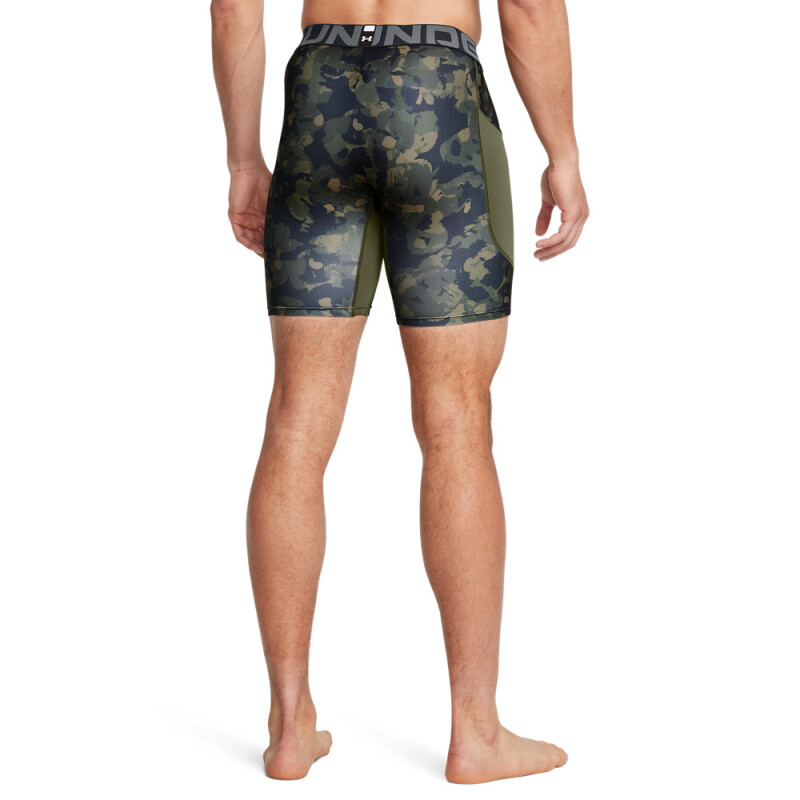 UA HG Armour Prtd Comp Sts-GRN GRN-390