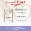 Sábanas 1 Plaza Juego 3 Piezas C/ Funda Almohadas Polyester Lila Sábanas 1 Plaza Juego 3 Piezas C/ Funda Almohadas Polyester Lila