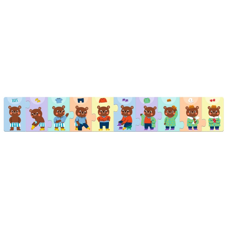 Puzzle El osito de peluche se viste Djeco Puzzle El osito de peluche se viste Djeco