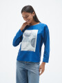 BLUSA COLUMBUS AZUL PIEDRA
