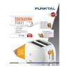Tostadora Punktal Doble Bandeja 7 Niveles 800w Blanca Tostadora Punktal Doble Bandeja 7 Niveles 800w Blanca