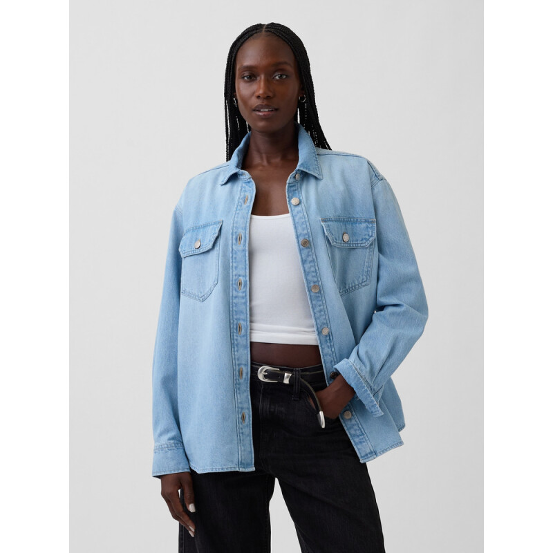 WESTERN OS SHACKET - LT BASHO LIGHT WASH