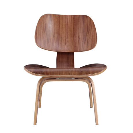 BUTACA LCW MADERA MARRON ESTILO EAMES NOGAL
