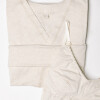 Pack Maternal Aurora – Camisón de Algodón + Bata | Hecho en Uruguay Beige Melange