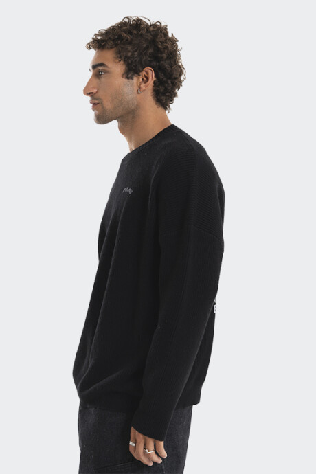 Buzo Pulau Tejido Now Is Now Negro