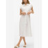 VMMYMILO SL CALF SHIRT DRESS WVN GA SNOW WHITE