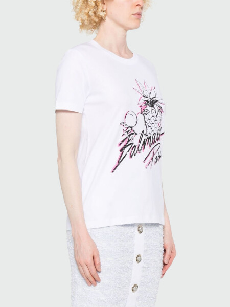 BALMAIN - T-SHIRT ESTAMPADO VINTAGE Alta Automática