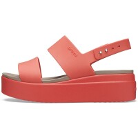 Sandalias Crocs Brooklyn Low Wedge Rojo