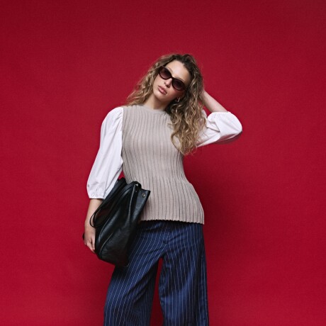 TOP BROKY Beige