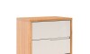 Mesa de Luz 2 cajones - Moderna Beige Frizz
