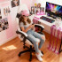 Silla Gamer Ergonomica Escritorio Reclinable Soporta 200kg Imback Blanco con Negro Silla Gamer Ergonomica Escritorio Reclinable Soporta 200kg Imback Blanco con Negro