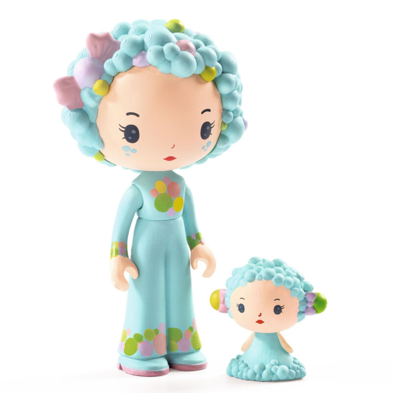 Muñeca Coleccionable Blue Tinyroom Tinyly Djeco Muñeca Coleccionable Blue Tinyroom Tinyly Djeco