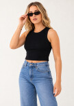 Musculosa Basica Negro