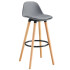 TABURETE DE BAR FRANK GRIS TABURETE DE BAR FRANK GRIS