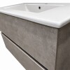 Mueble de baño 2 cajones Gris claro 60cm Mueble De Baño 2 Cajones Gris Claro 60cm