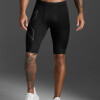 Short Light Speed Compression Shorts Hombre Black/black Reflective