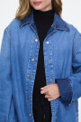 CAMISA DENIM OVERSIZE Azul