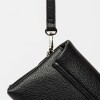 Mini bag Leisure en efecto cuero graneado Negro