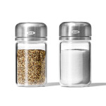 OXO GG JUEGO DE SALERO Y PIMENTERO AJUSTABLES DE VIDRIO N/A