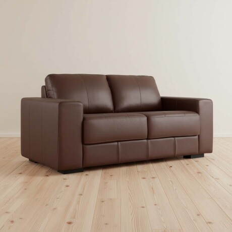 SILLÓN 2 CUERPOS CUERO-100-NATURAL MARRON TEXAS CARAMELO