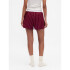 FLANNEL BOXER SHORT BURGUNDY STRIPE