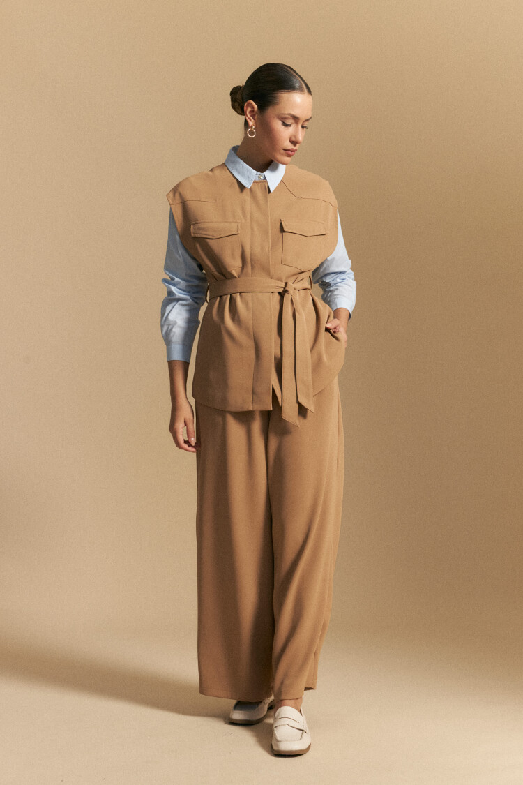 CHALECO VADY Beige Oscuro