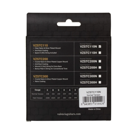 ENCORDADO CLASICA VALENCIA VZSTC110N TENSION NORMAL ENCORDADO CLASICA VALENCIA VZSTC110N TENSION NORMAL