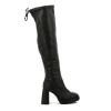 Bota Beira Rio Mujer Taco 10cm Plataforma 2.5cm Negro
