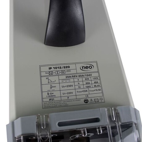 CORTADORA PLASMA NEO INVERTER IP1012/220 60A 220V.- CORTADORA PLASMA NEO INVERTER IP1012/220 60A 220V.-