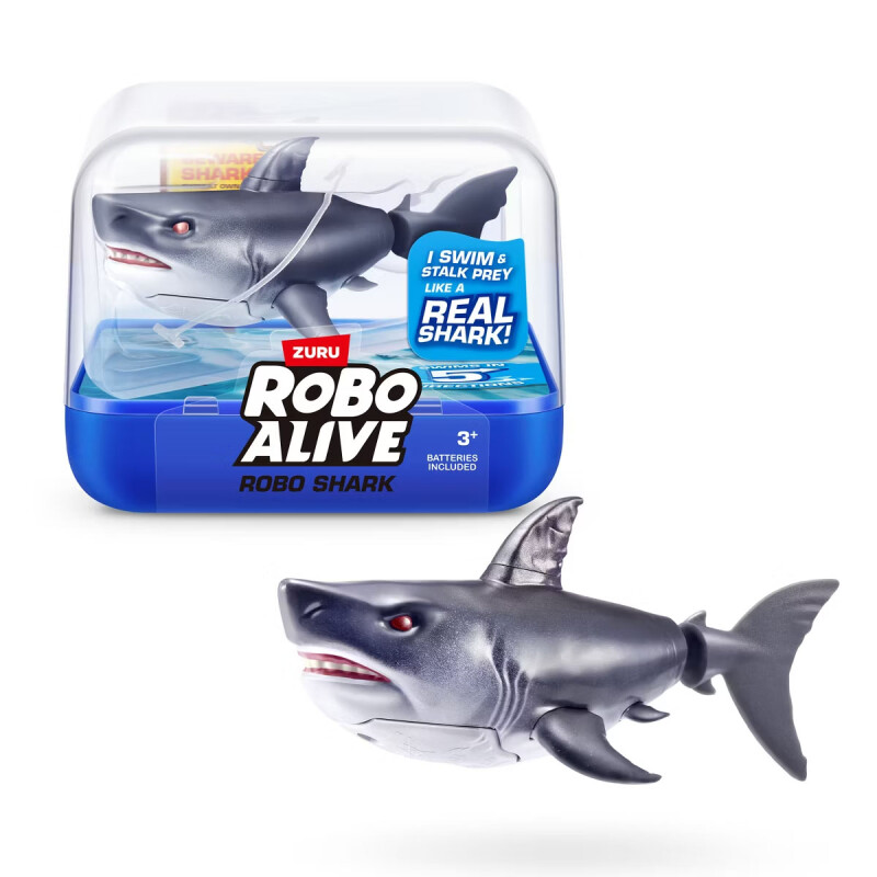 Tiburón Robótico Nadador Robo Alive Gris