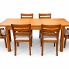 Juego de Comedor Recto extensible con 4 sillas curva ancash más 2 con brazo Juego de Comedor Recto extensible con 4 sillas curva ancash más 2 con brazo