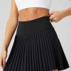 Falda Con Malla Hot Shot Pleated Skirt Classic Mini Mujer Black