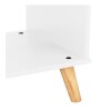Mesa De Living Minimalista - Madera Maciza - Linea Dublin - Blanca Mesa De Living Minimalista - Madera Maciza - Linea Dublin - Blanca