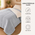 Frazada Manta Polar Con Corderito Acolchado 1 Plazas 200x150 Gris Claro
