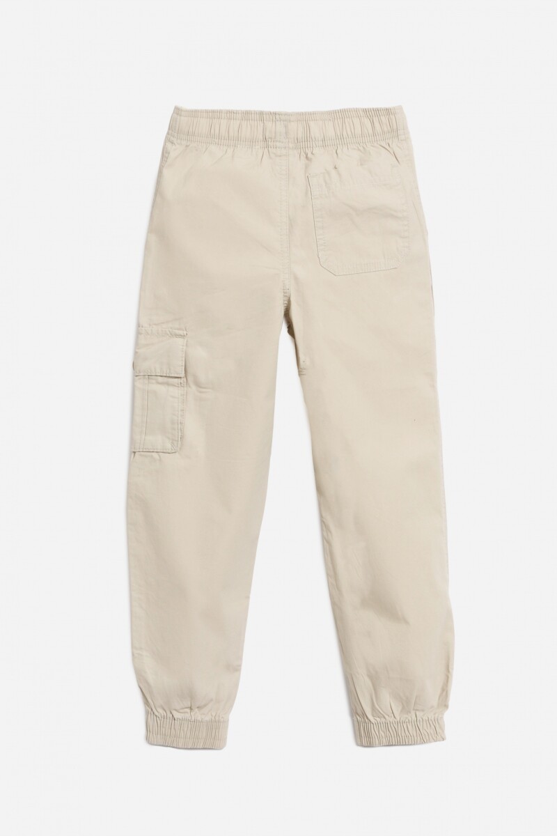 Jogger con elástico BEIGE