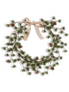 Corona navideña BELI Ø45 cm con piñas Corona navideña BELI Ø45 cm con piñas