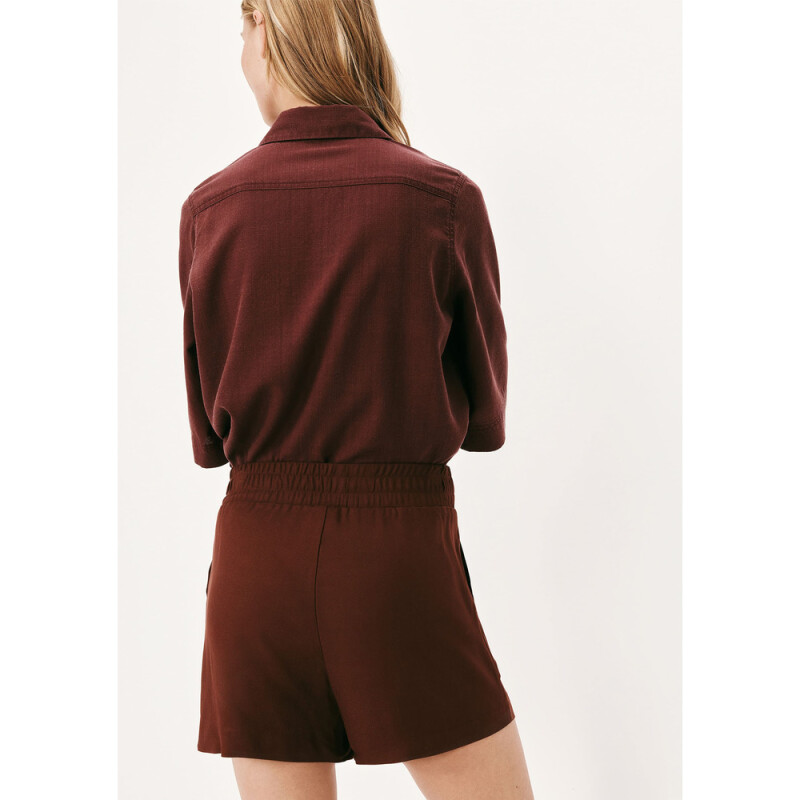 SHORTS FEM MARROM ESCURO