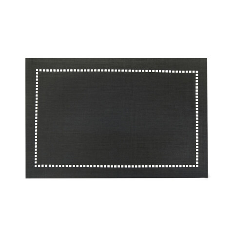 Individual con Vainilla Lino Liso Home Class 45 x 30 cm NEGRO
