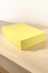 Caja para masa 1kg 22x30x6 cm AMARILLO