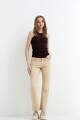 Musculosa en rib basica CHOCOLATE