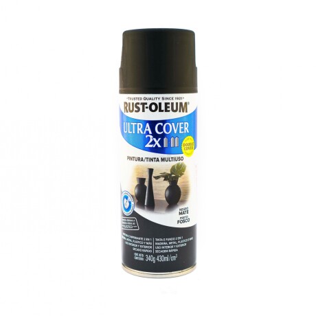 AEROSOL ULTRA COVER 2X NEGRO MATE- 340GR N/A
