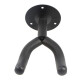 Soporte De Pared Para Guitarra Bajo Con Tornillos Negro
